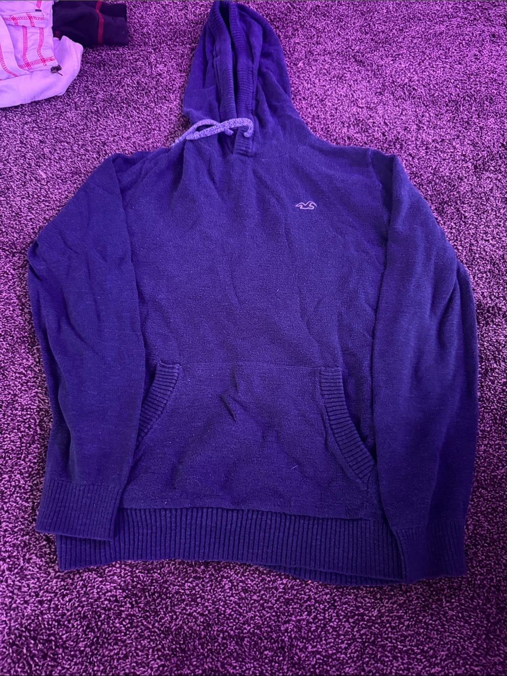 Hollister Blue Hooded Sweater